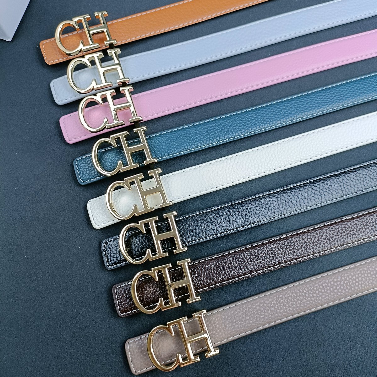 Newest Designs Luxury Letter Buckle Genuine Leather Belt Female Decorative Jeans Waist Belt Wholesales Custom Logo