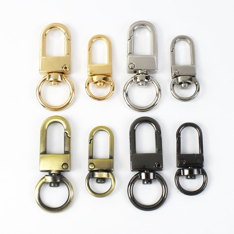 Meetee AP483 10/13mm Swivel Lobster Buckle Handbag Hardware Accessories Alloy Hook Buckles for Bag Dog Snap Snap Hook Carabiner