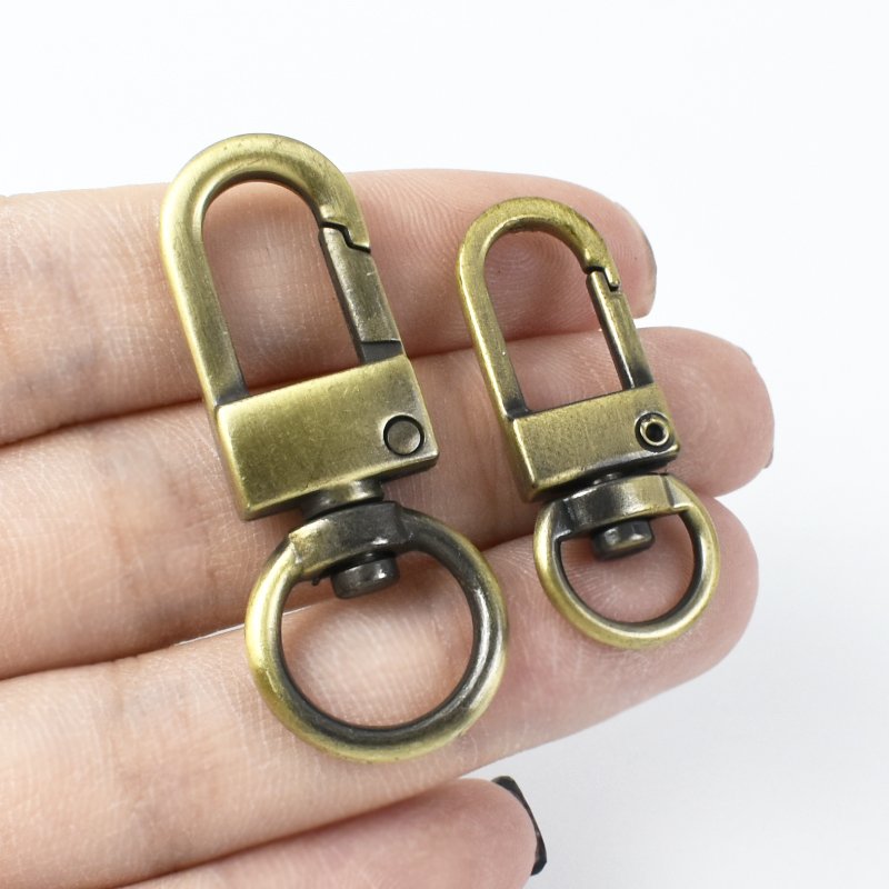 Meetee AP483 10/13mm Swivel Lobster Buckle Handbag Hardware Accessories Alloy Hook Buckles for Bag Dog Snap Snap Hook Carabiner