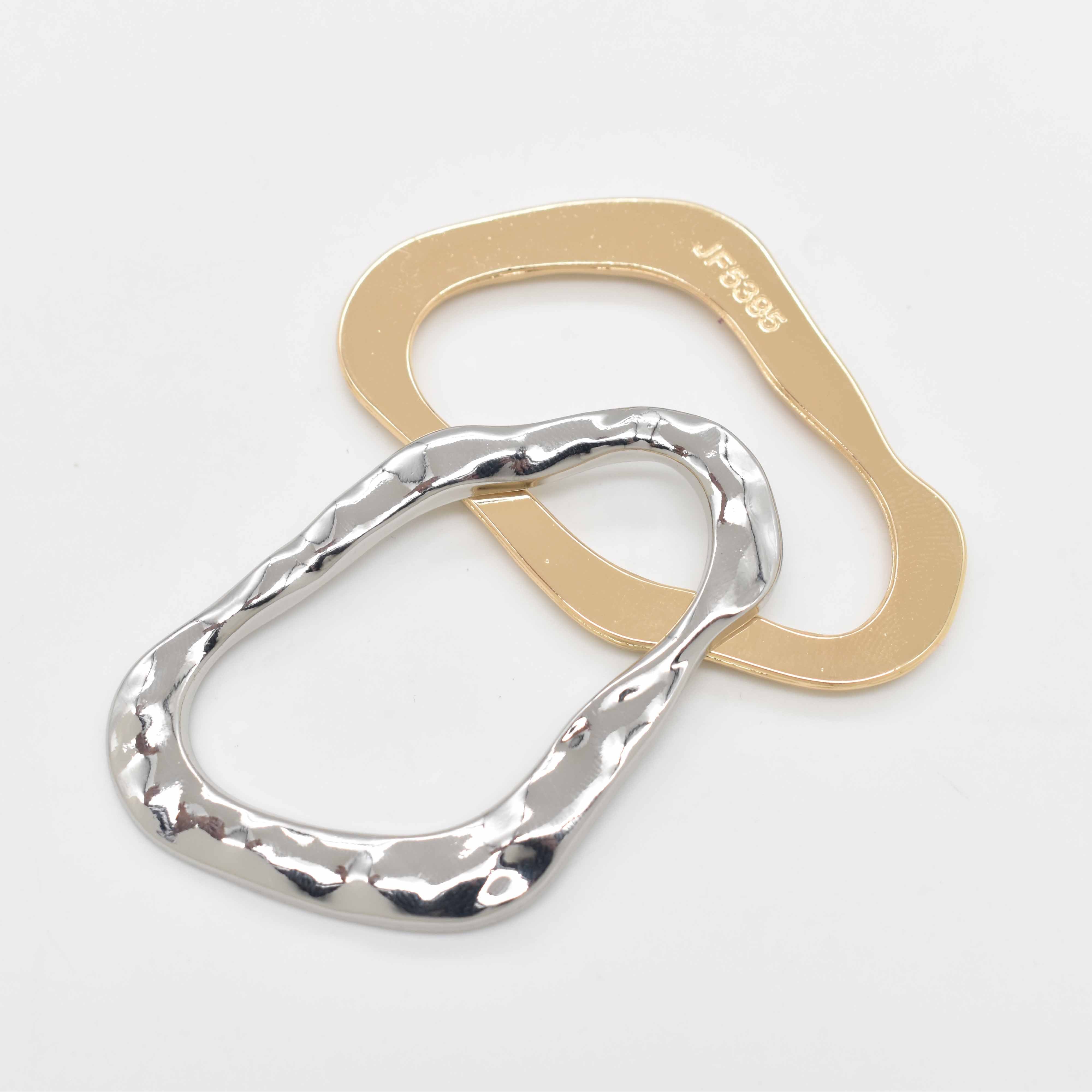 Chlorine Resistance Front Gold Plated Bikini Connector For Swimwear Accessories Irregular Buckle For Women Dress/Swimwear