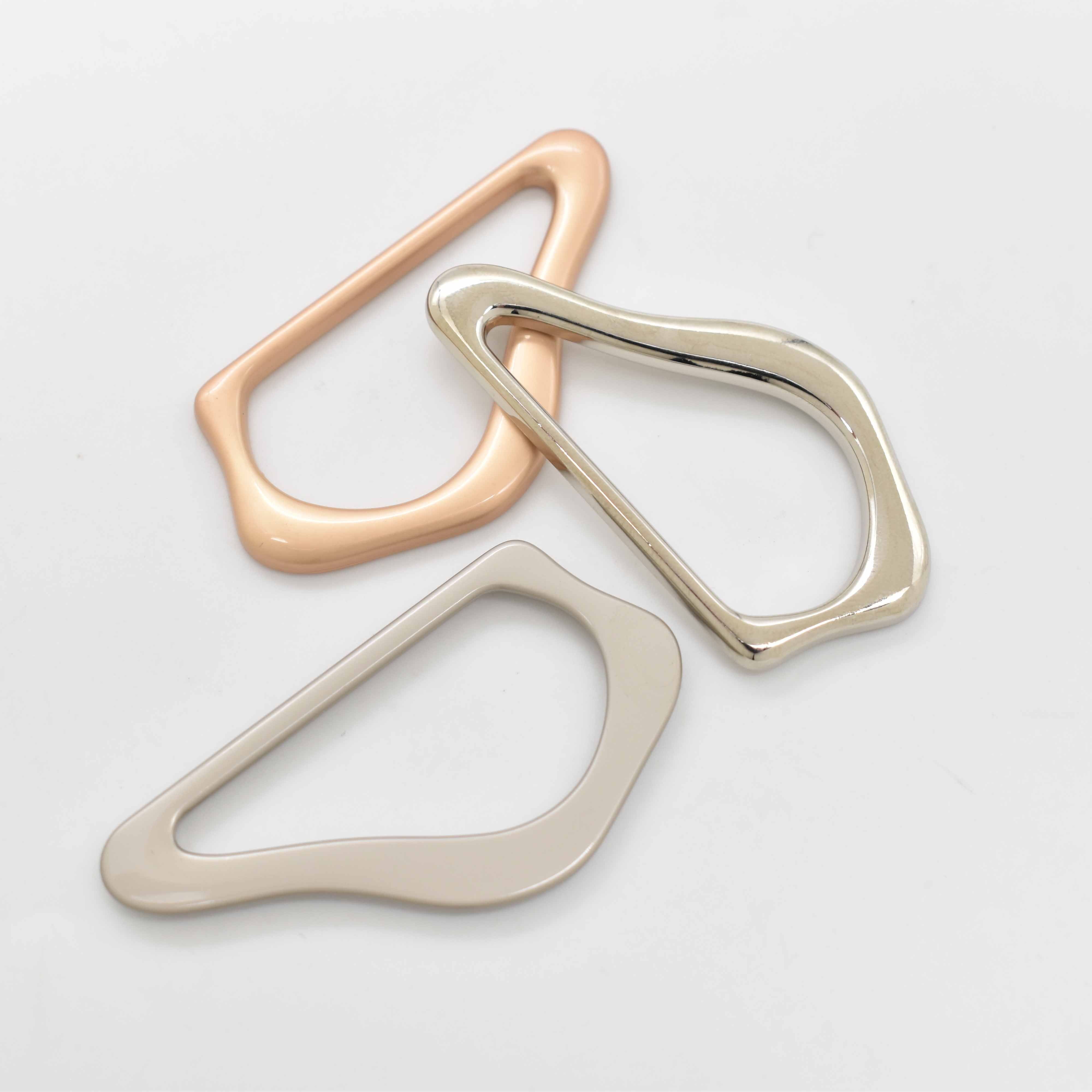 Chlorine Resistance Front Gold Plated Bikini Connector For Swimwear Accessories Irregular Buckle For Women Dress/Swimwear