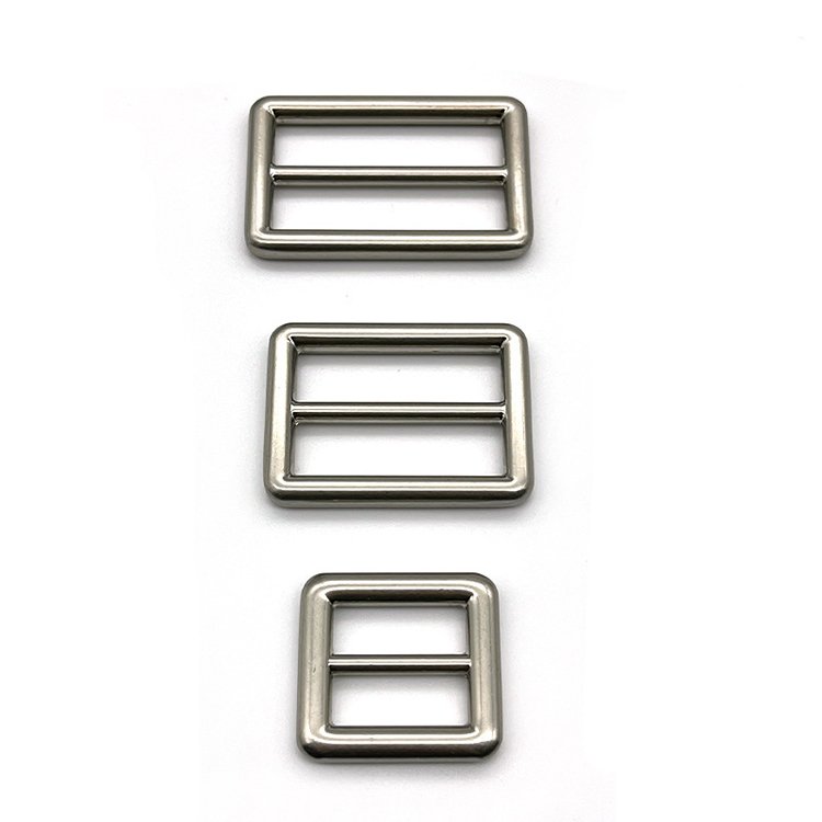 Various size bag accessories leather hardware metal square ring belt glide buckles strap adjustable buckle metal slide buckles