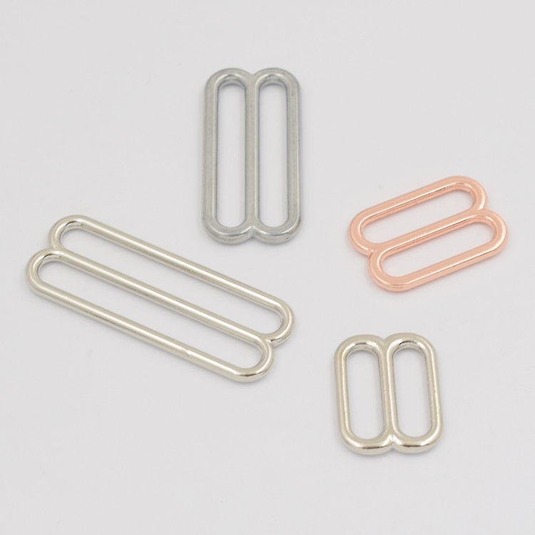8 shape Custom size side adjusters metal buckle strap adjusting buckle metal tri-glide sliders metal buckle