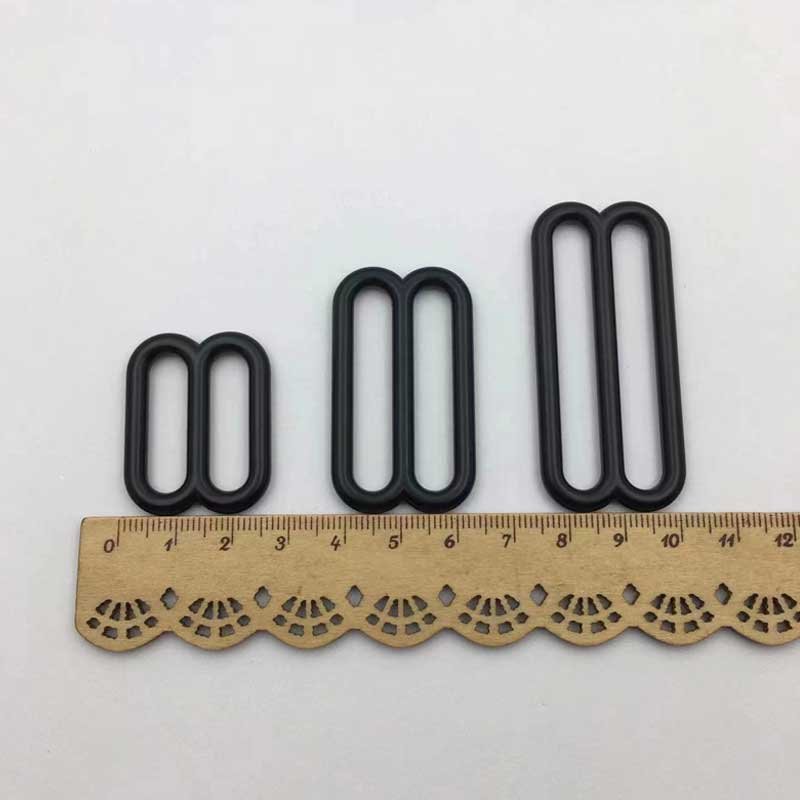 8 shape Custom size side adjusters metal buckle strap adjusting buckle metal tri-glide sliders metal buckle