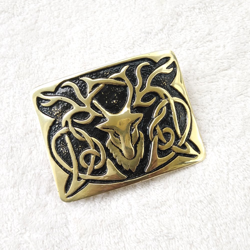 Kilt Belt Buckle Stag Head Stags Head Pewter Kilt Belt Buckle Made