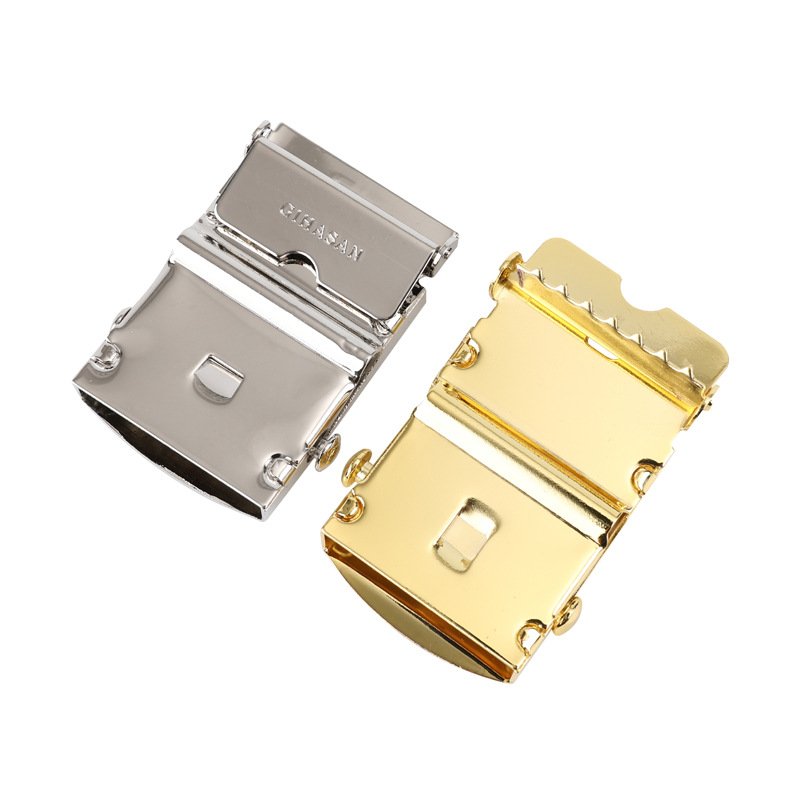 Manufacturer Custom 32mm Golden Copper Metal Plain Belt Buckle With Roller
