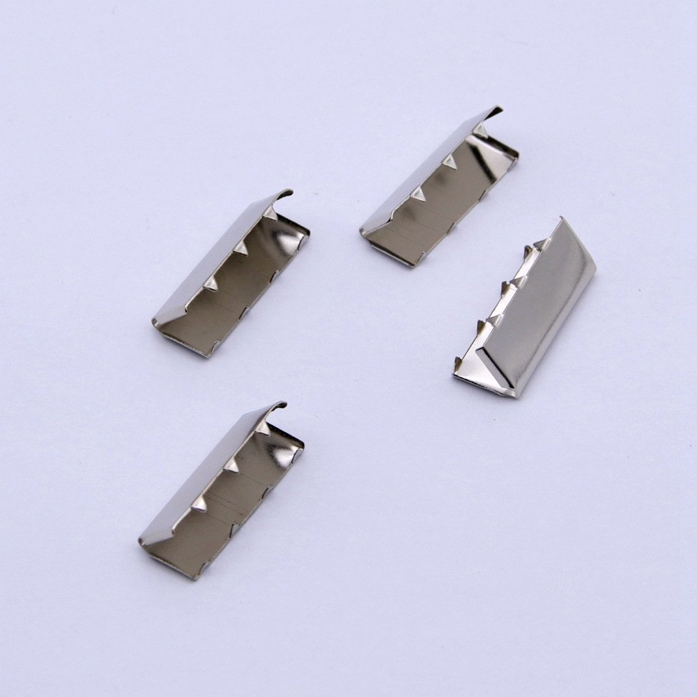 10-50mm Metal Strap Tail Clip Buckle Suspenders Belt Tail Clip Wallet Leather Stopper Buckle Cord End DIY Accessory