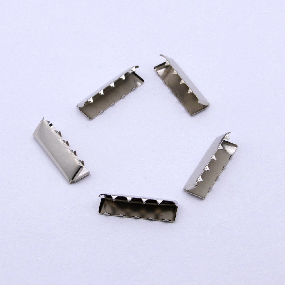 10-50mm Metal Strap Tail Clip Buckle Suspenders Belt Tail Clip Wallet Leather Stopper Buckle Cord End DIY Accessory