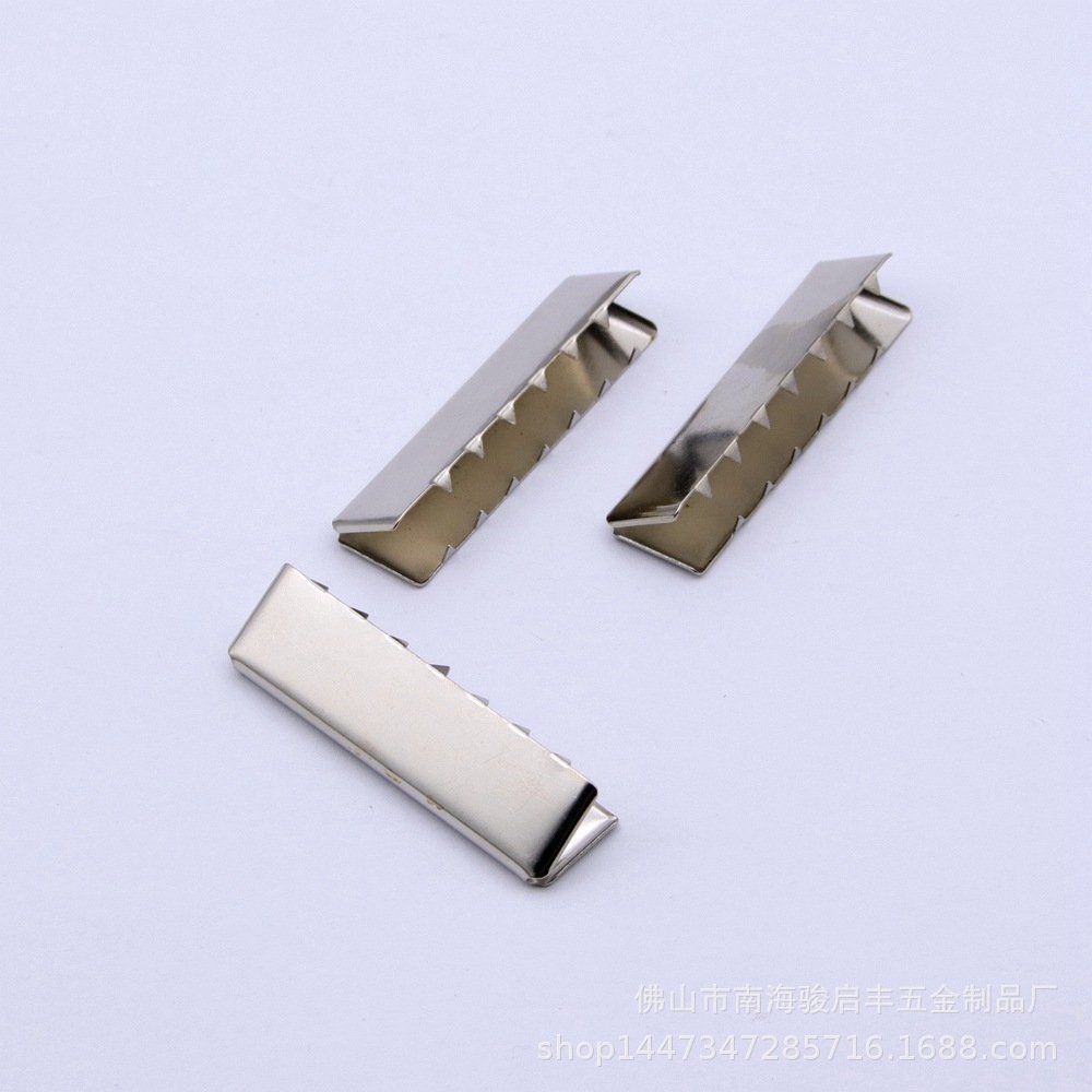 10-50mm Metal Strap Tail Clip Buckle Suspenders Belt Tail Clip Wallet Leather Stopper Buckle Cord End DIY Accessory