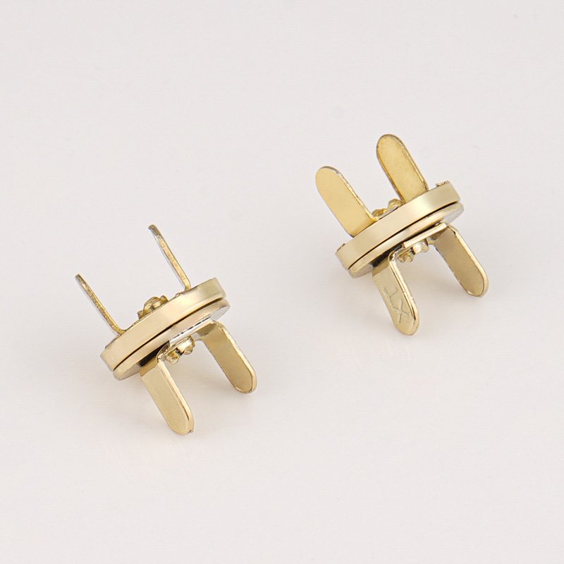 Wholesale Purse Hardware Magnetic Button Snap Gold Handbag Custom Button Magnet 12mm Magnet Magnetic Buckle Button for Bags