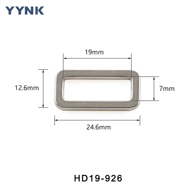 Factory Direct Sales Competitive Price Bag Overcoat Accessory Metal Zinc Alloy Adjustable Square Buckle with Strap Slider