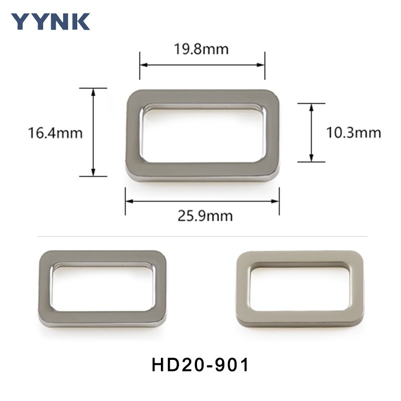 Factory Direct Sales Competitive Price Bag Overcoat Accessory Metal Zinc Alloy Adjustable Square Buckle with Strap Slider