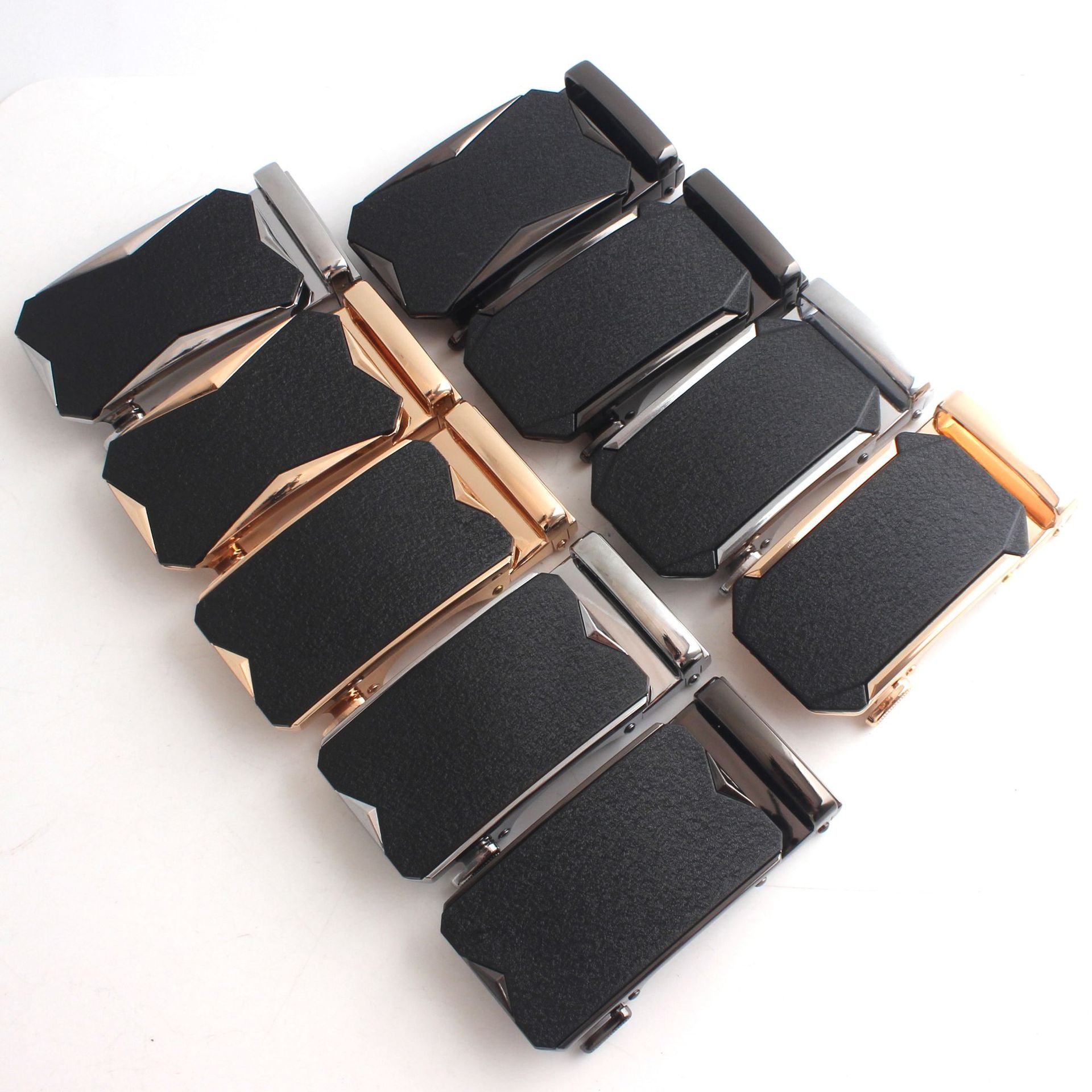 Custom Logo Belt Buckle For Men Black Frosted Square Metal Belt Buckle Western Men's Zinc Alloy Automatic Belt Buckle
