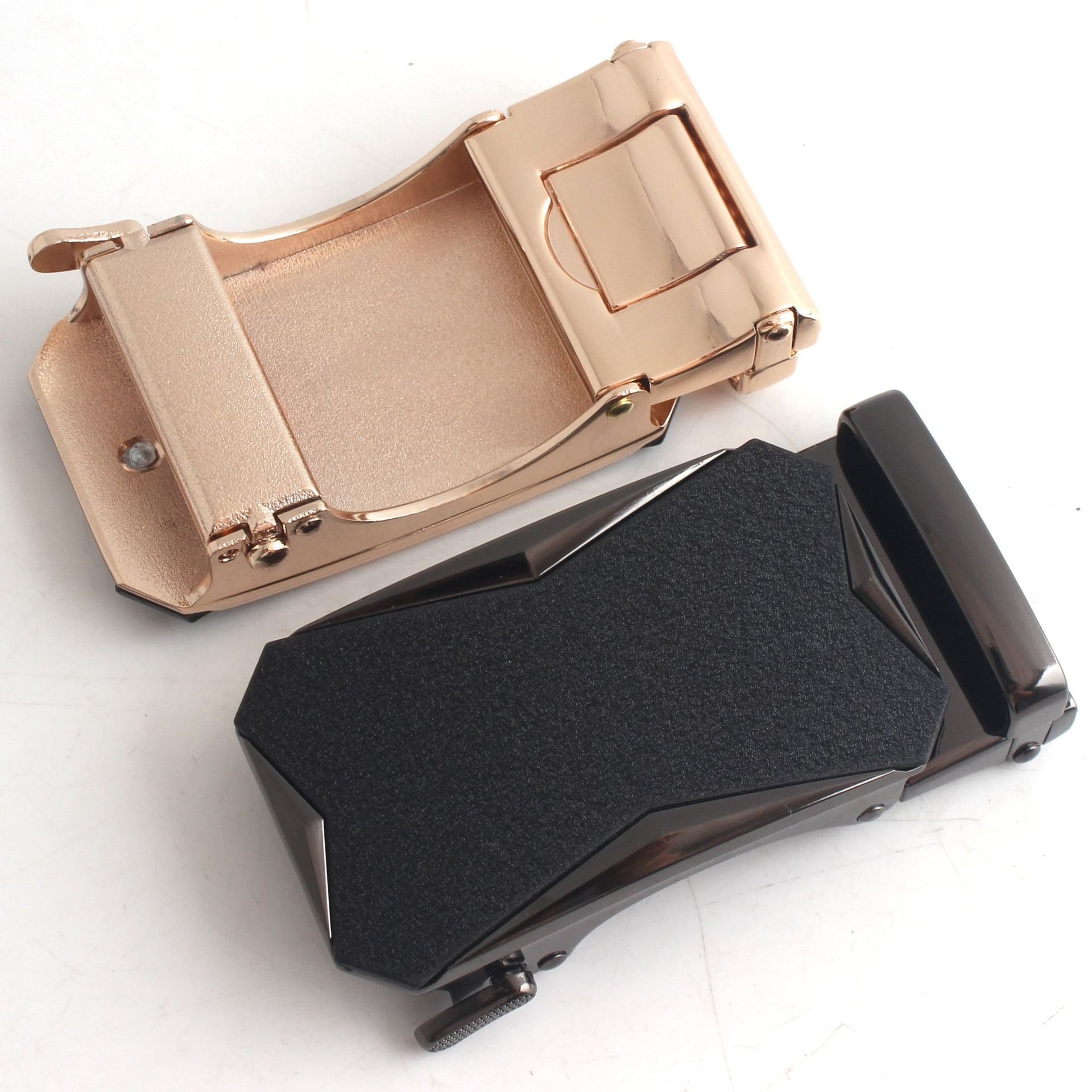 Custom Logo Belt Buckle For Men Black Frosted Square Metal Belt Buckle Western Men's Zinc Alloy Automatic Belt Buckle