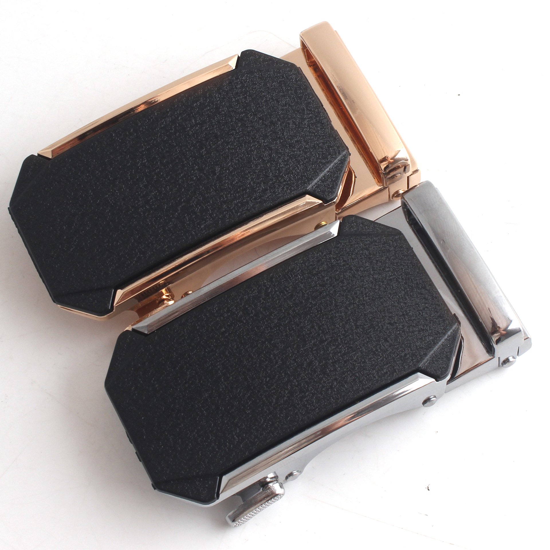 Custom Logo Belt Buckle For Men Black Frosted Square Metal Belt Buckle Western Men's Zinc Alloy Automatic Belt Buckle