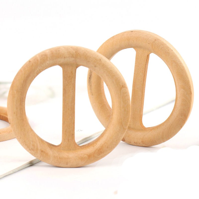 Wooden 1'' Tri-gide Slider Buckle Triglide adjustable ladder lock buckle 30mm 40mm for bag clothes accessories Circular buckle