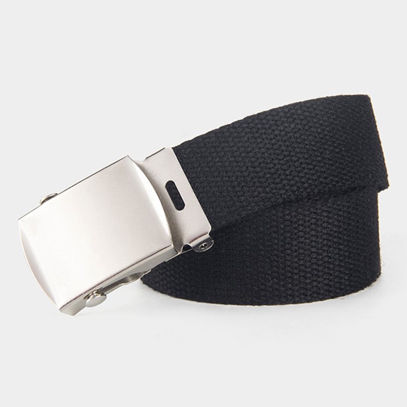 25mm Trend Fashion Daily Exercise Polyester Belt Thickened Metal Buckle Cheap Canvas Belt for Children