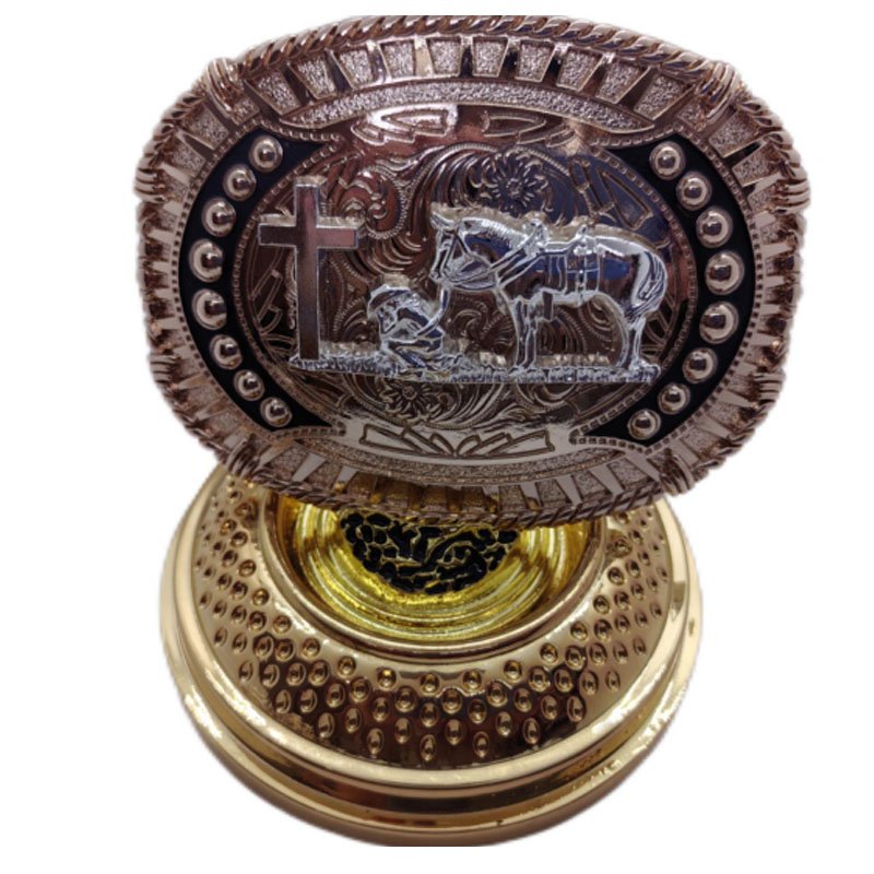 Supplier Promotional Wholesale Custom Printed Logo Zinc Alloy Belt Buckle