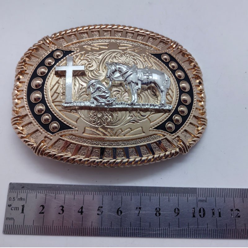 Supplier Promotional Wholesale Custom Printed Logo Zinc Alloy Belt Buckle