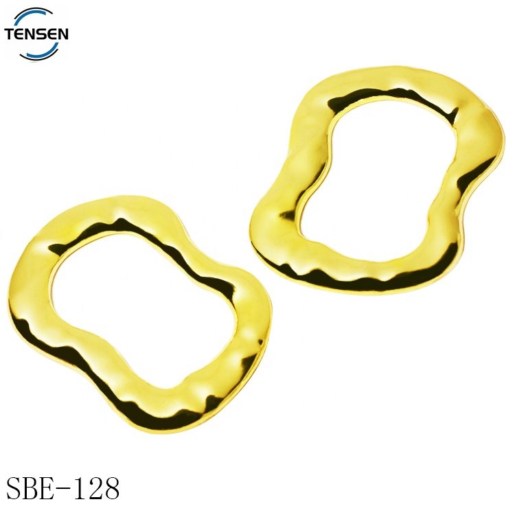Wholesale gold color bikini accessory designer swimwear metal buckle strap adjuster zinc alloy underwear connector hardware