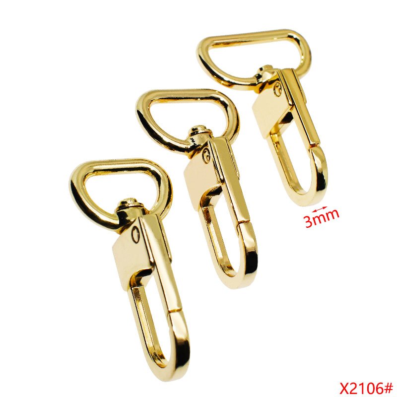 wholesale Handbag Hardware Accessories Bag Strap Dog Buckle custom logo metal swivel snap hooks for bag strap dog leash hook