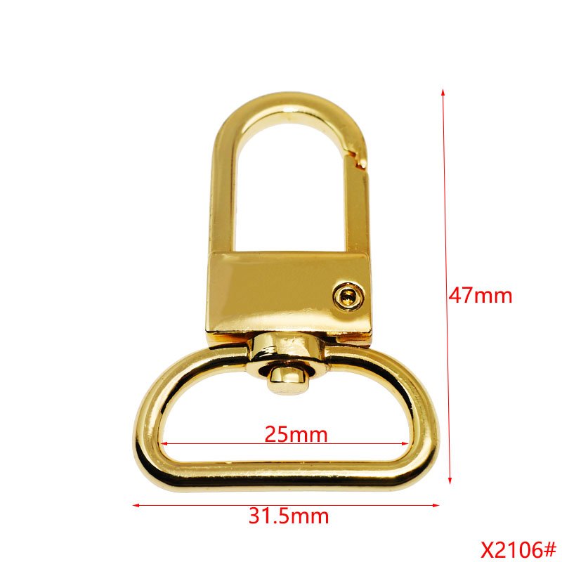 wholesale Handbag Hardware Accessories Bag Strap Dog Buckle custom logo metal swivel snap hooks for bag strap dog leash hook