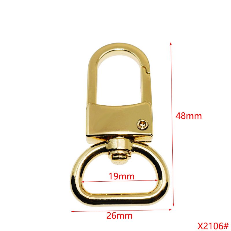 wholesale Handbag Hardware Accessories Bag Strap Dog Buckle custom logo metal swivel snap hooks for bag strap dog leash hook