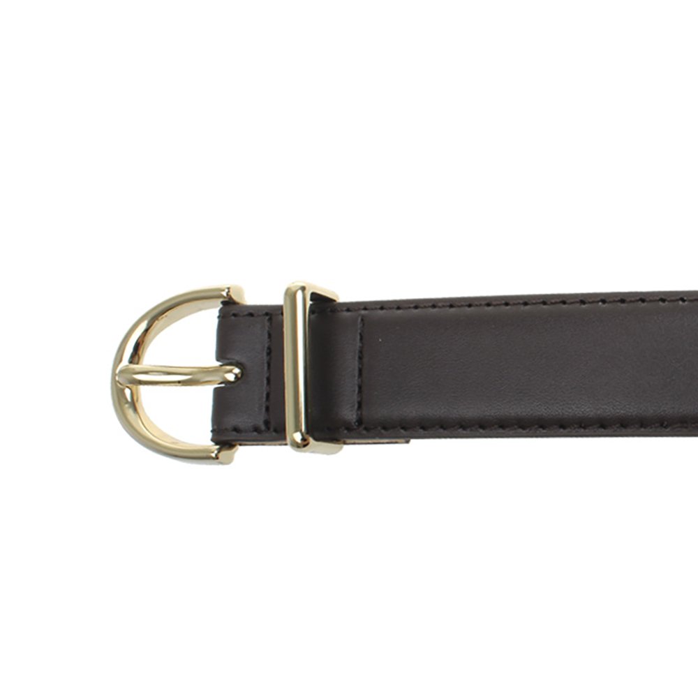 new arrival 26mm strap with Gold buckle and metal loop Thin PU Waist Jeans decorative pants belt