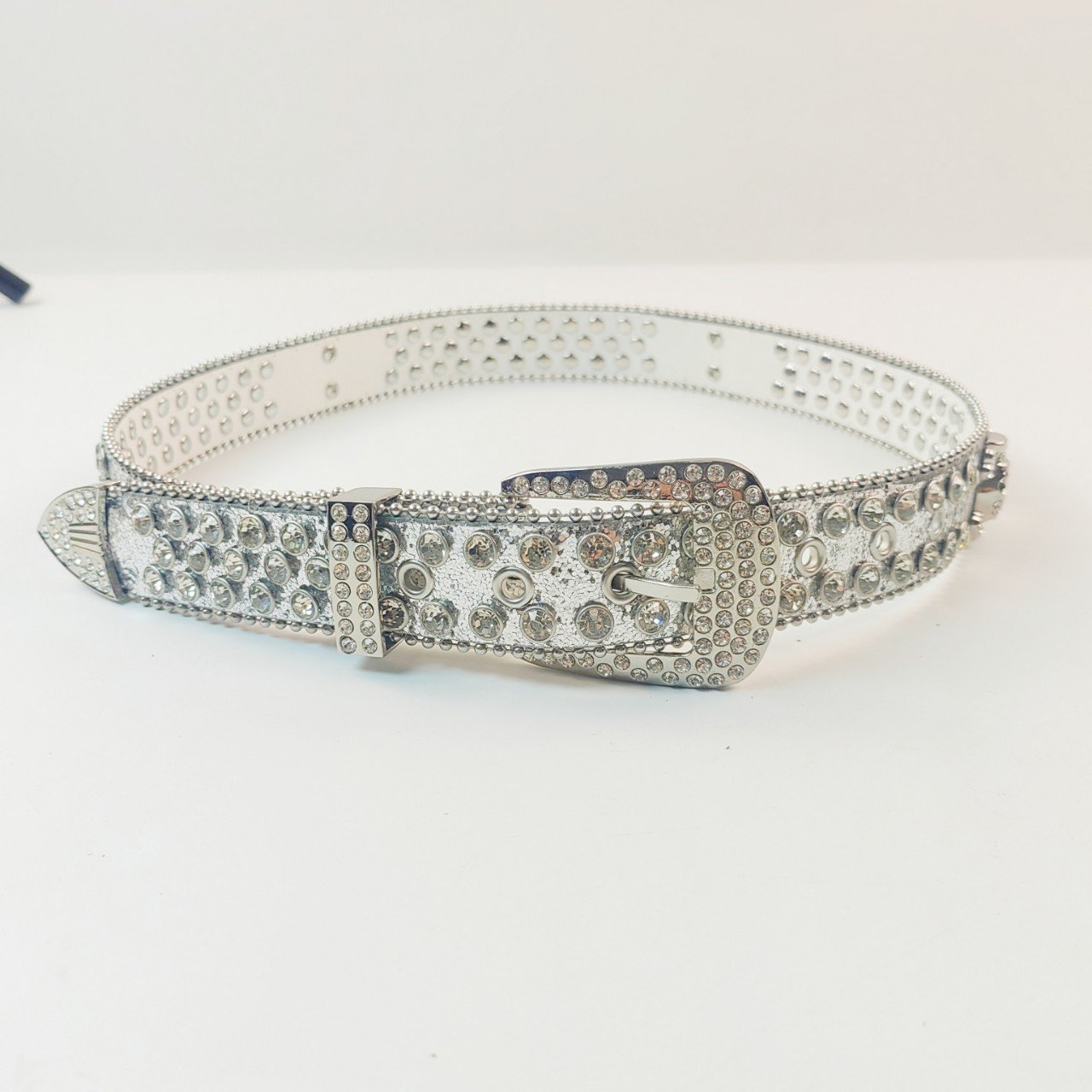 New Decorative Ladies Belt Rhinestones Fashion Korean Version Full Diamond Inlaid Pin Buckle Crystal Belt For Women