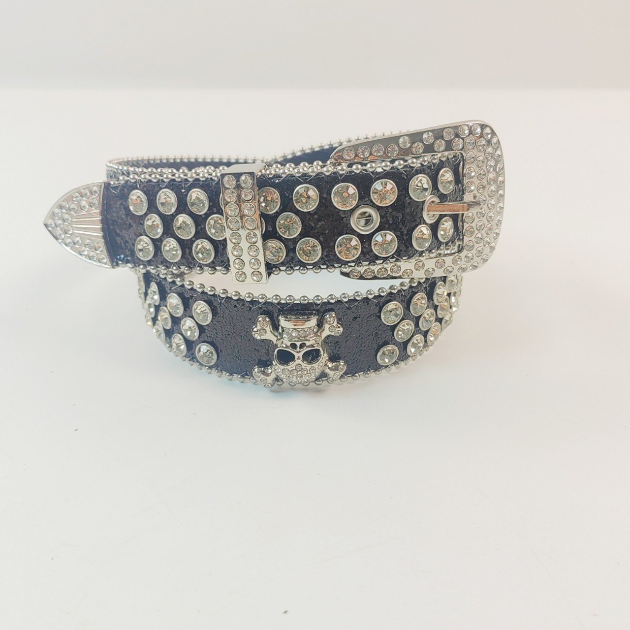 New Decorative Ladies Belt Rhinestones Fashion Korean Version Full Diamond Inlaid Pin Buckle Crystal Belt For Women