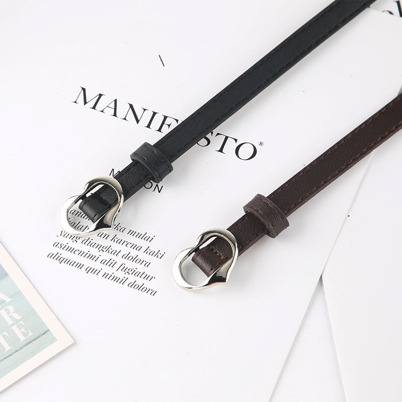 Women's Casual Pu Leather Belt Fashionable Versatile Buckle Waistband Simple Personalized Decoration Elastic Belt