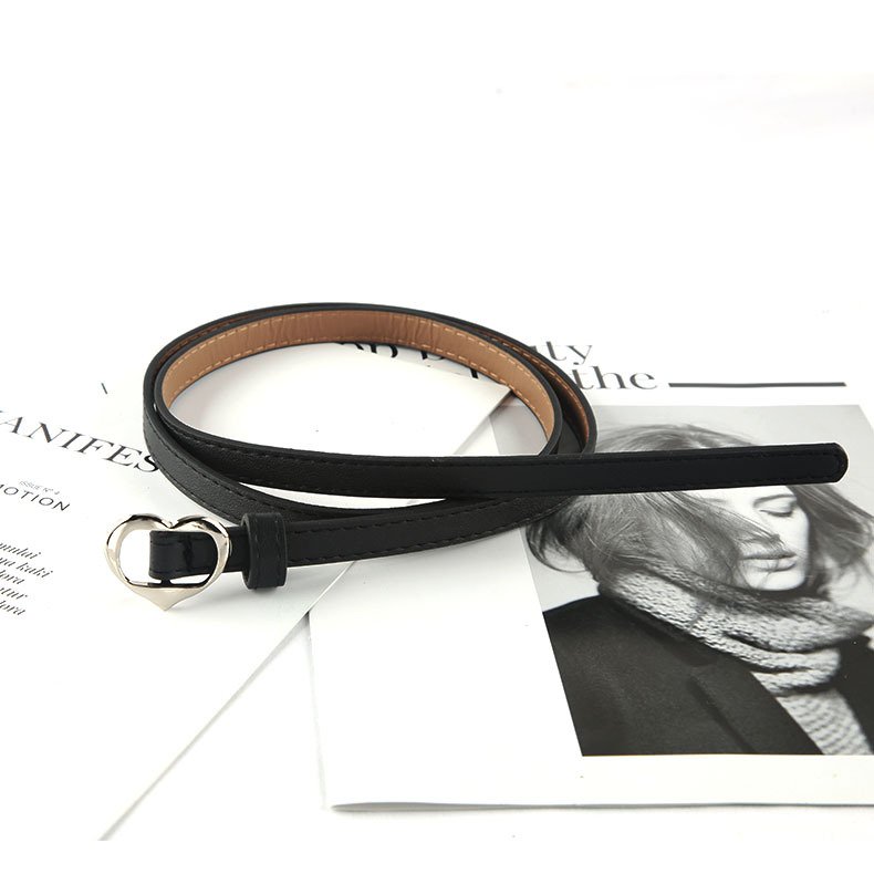 Women's Casual Pu Leather Belt Fashionable Versatile Buckle Waistband Simple Personalized Decoration Elastic Belt