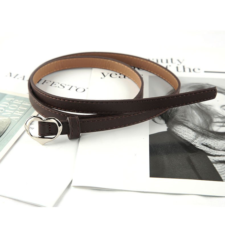 Women's Casual Pu Leather Belt Fashionable Versatile Buckle Waistband Simple Personalized Decoration Elastic Belt
