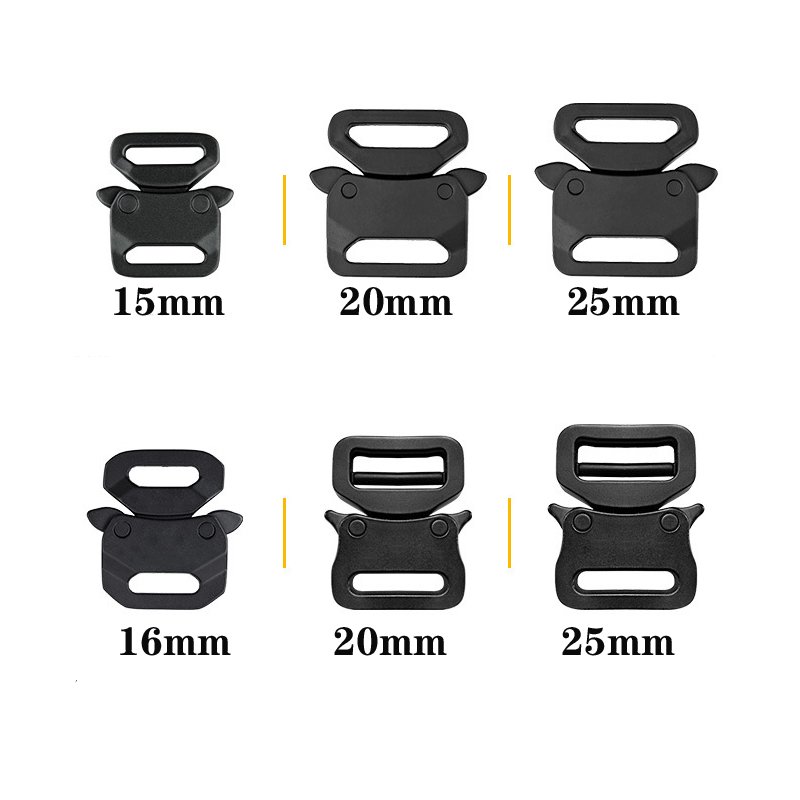 3/4''Zinc Alloy metal side release buckle 25mm Metal Buckle for Heavy Duty Nylon Webbing