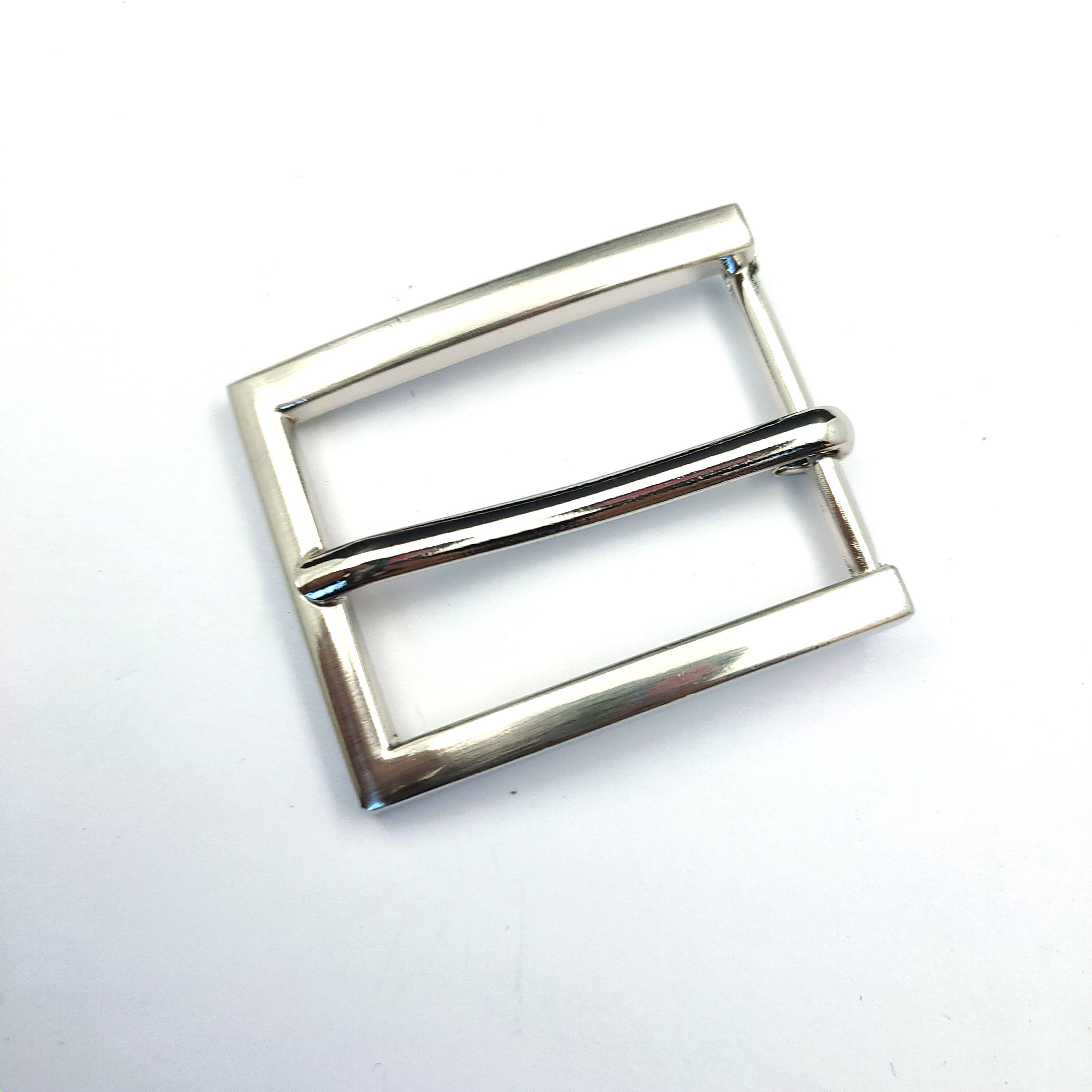 40mm New Style Hanging Plating Classic Stock Belt Buckle Bulk Belts Metal Zinc Alloy Single Prong Simple Pin Leather Buckle
