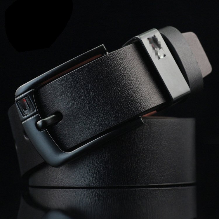 DDA744 New Male Waist Pinhole Strap Casual Strong Soft Retro Pants Jeans Business Brown Belt Men Alloy Pin Buckle Leather Belts