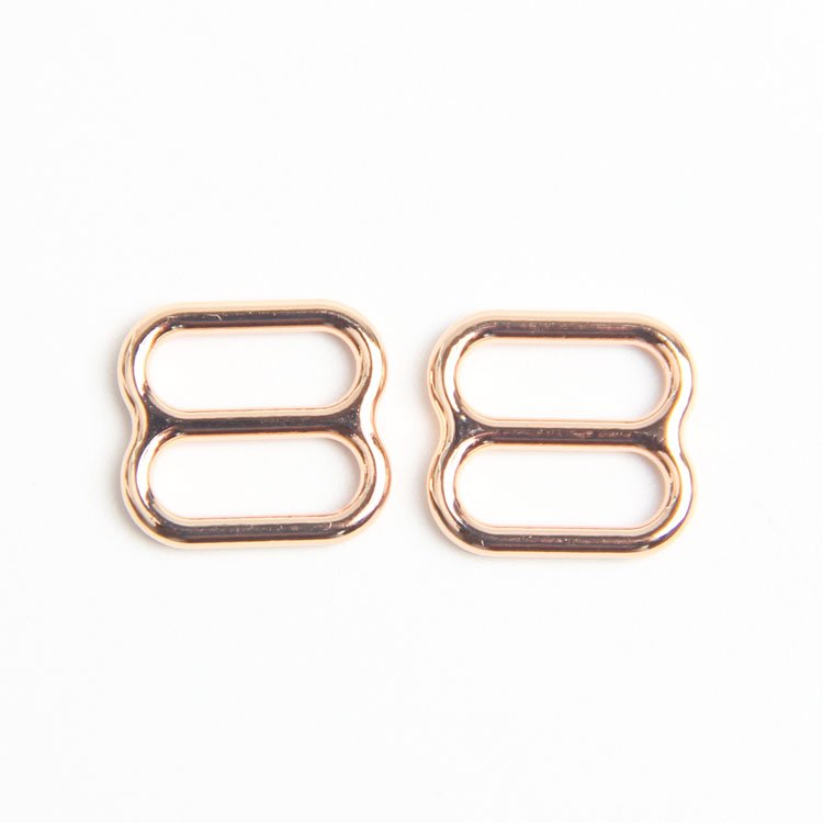 Wholesale high quality golden color metal O rings and bra adjustable buckles for underwear accessories