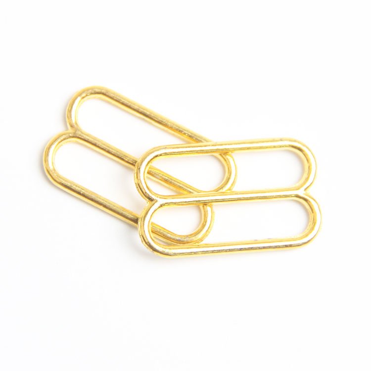 Wholesale high quality golden color metal O rings and bra adjustable buckles for underwear accessories