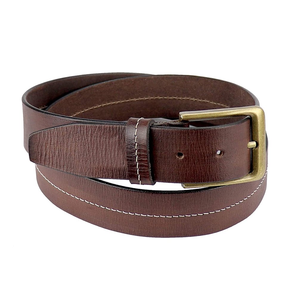 Men's Belt Genuine Leather Causal Dress Belt with Classic Single alloy Buckle Men' Comfort Genuine Leather belts