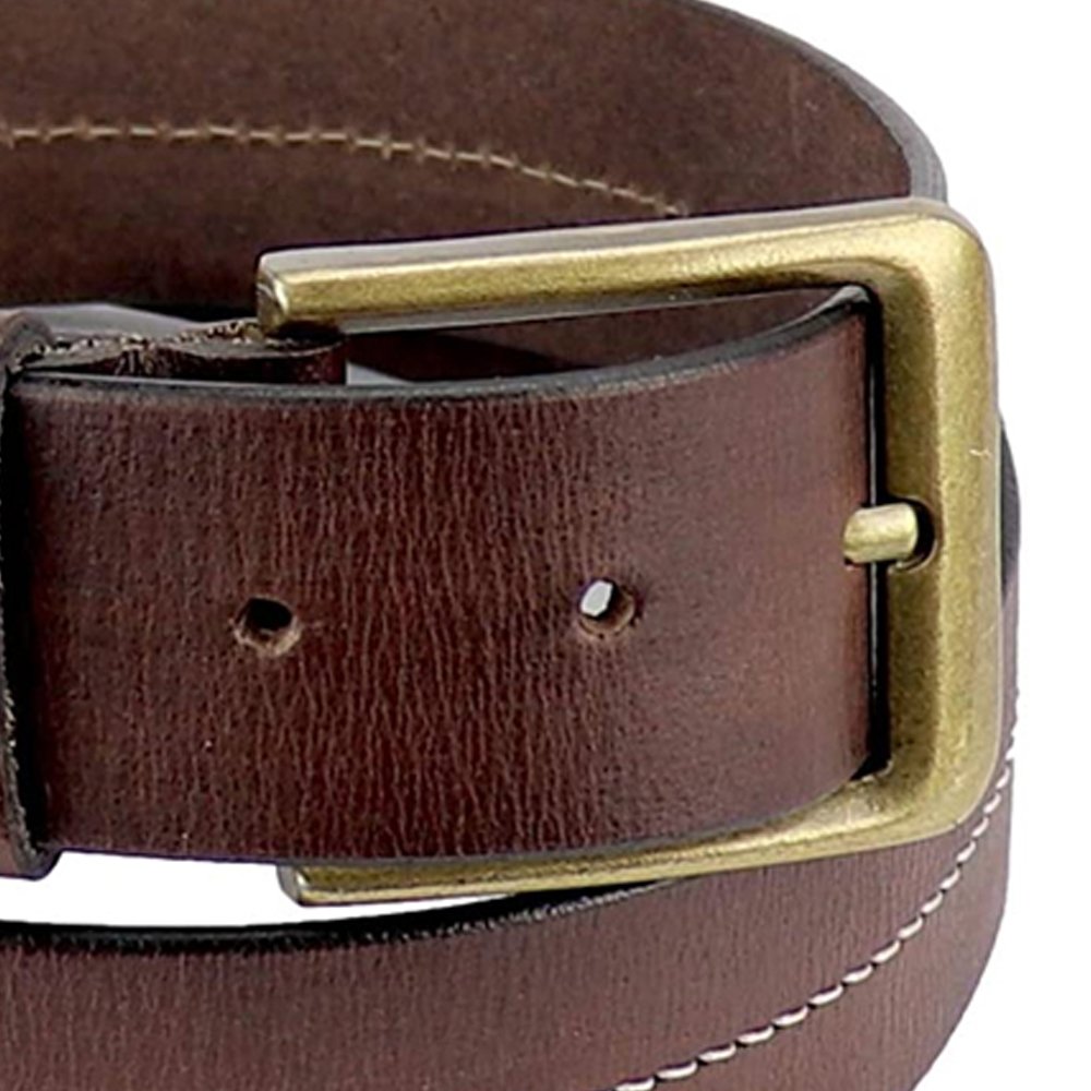 Men's Belt Genuine Leather Causal Dress Belt with Classic Single alloy Buckle Men' Comfort Genuine Leather belts