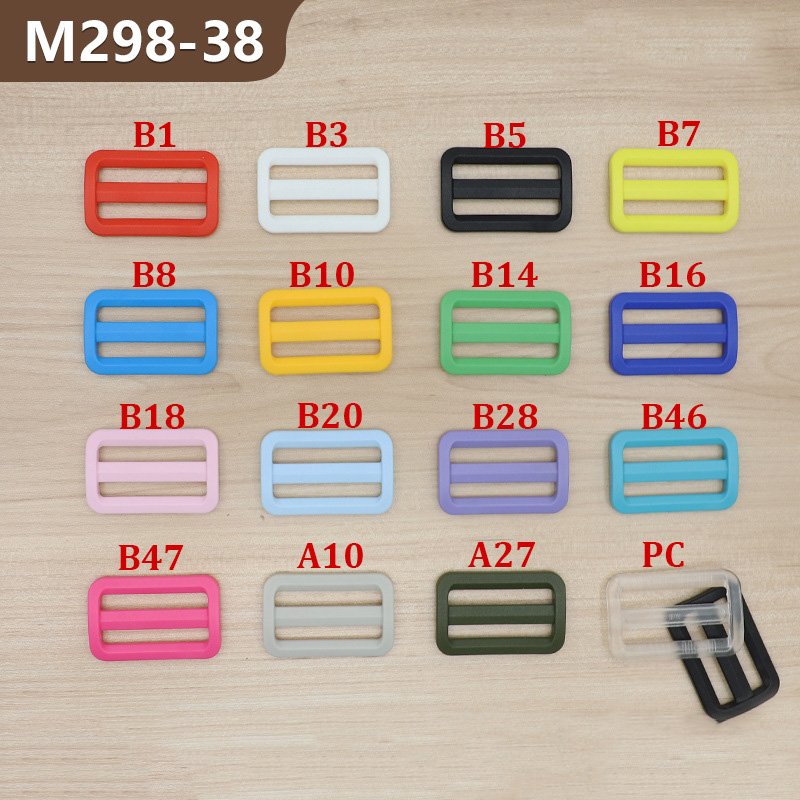 Adjuster Tri-glide Buckle 38 mm Plastic Adjustable Buckle Custom POM Tri-glide Buckle
