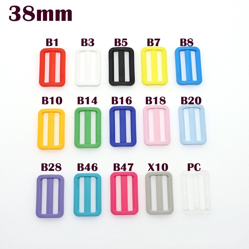 Adjuster Tri-glide Buckle 38 mm Plastic Adjustable Buckle Custom POM Tri-glide Buckle