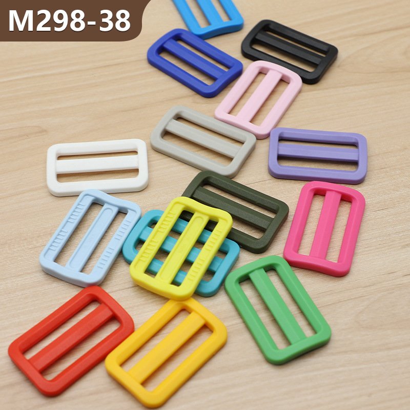 Adjuster Tri-glide Buckle 38 mm Plastic Adjustable Buckle Custom POM Tri-glide Buckle