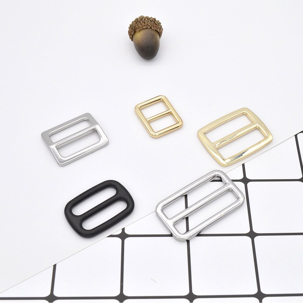 Factory Wholesale Nickel-Free Metal round Adjuster Slider Buckle Durable 38mm Alloy and Zinc Handbag/Belt Parts