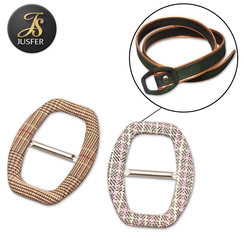Egg shaped coat buckle 20mm cloth covered belt buckle fabric buckle