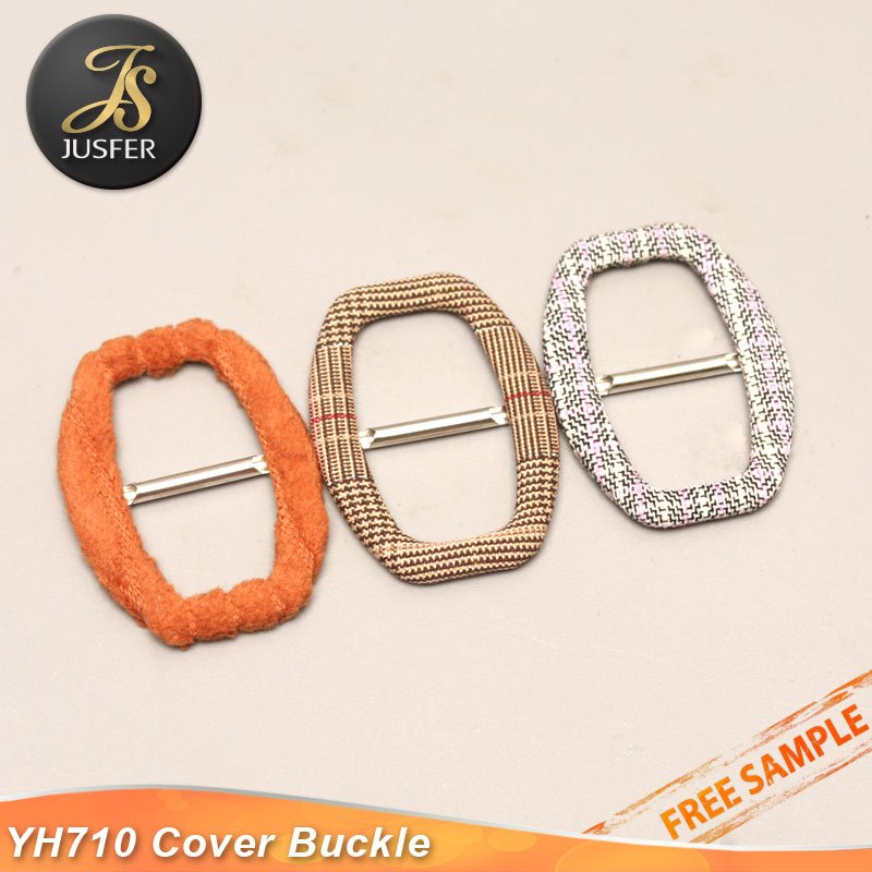 Egg shaped coat buckle 20mm cloth covered belt buckle fabric buckle