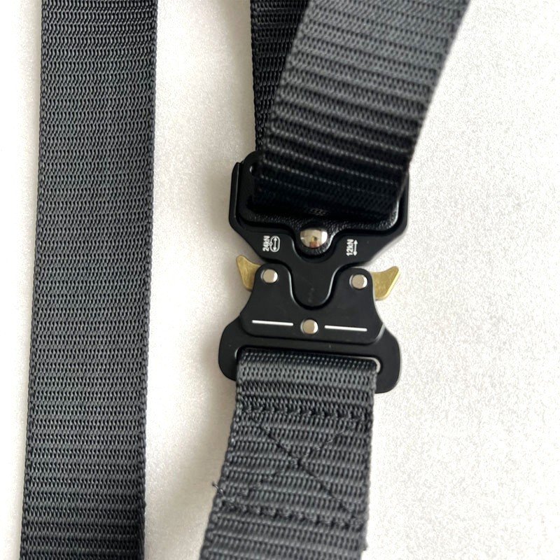 Custom Men's Tactical Nylon Belt with Zinc Alloy Buckle Personalized Fashion Leather Belt for Overalls Configuration