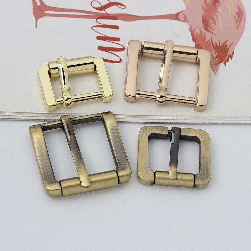 12mm 20mm 25mm 32mm 38mm 2023 Custom Metal Exclusive Double Single Bar Roller Con Pin Buckle Belt Pin Buckle For Bag