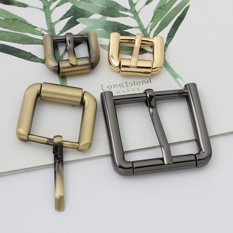 12mm 20mm 25mm 32mm 38mm 2023 Custom Metal Exclusive Double Single Bar Roller Con Pin Buckle Belt Pin Buckle For Bag