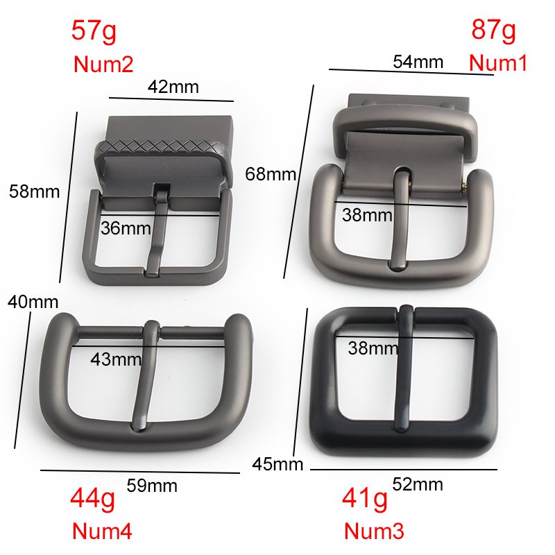 12mm 20mm 25mm 32mm 38mm 2023 Custom Metal Exclusive Double Single Bar Roller Con Pin Buckle Belt Pin Buckle For Bag